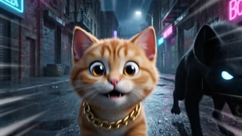 Cat-Faced Cabin Heist, made with Story to Video AI